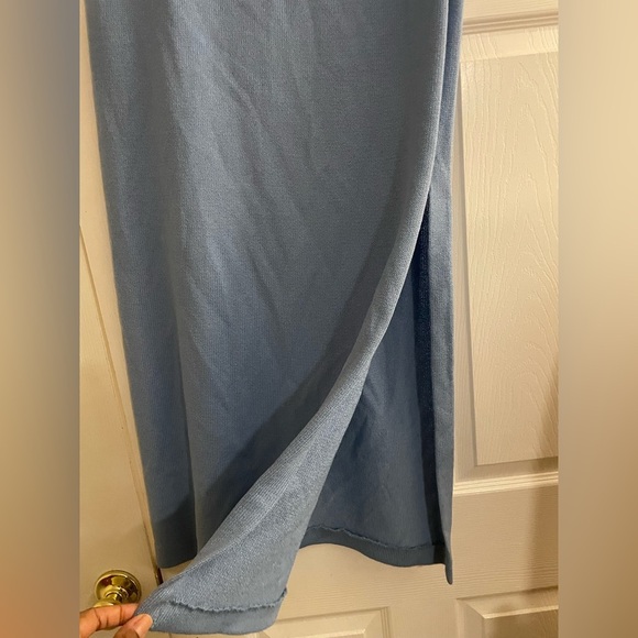 St. John Blue and white classic old money Two-Piece maxi knit Skirt Suit size 6 - Picture 9 of 15